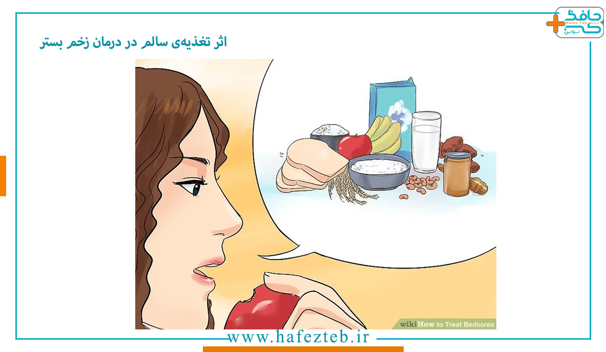 اثر تغذیه ی سالم در درمان زخم بستر
