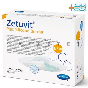 پانسمان زتوویت پلاس سیلیکون چسبدار-hartmann zetuvit plus silicone border